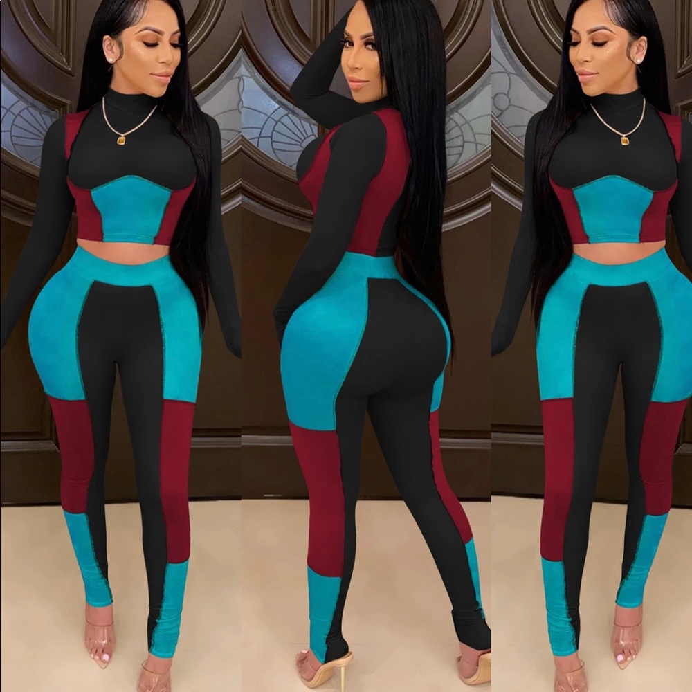 Colorblock 2 pc set